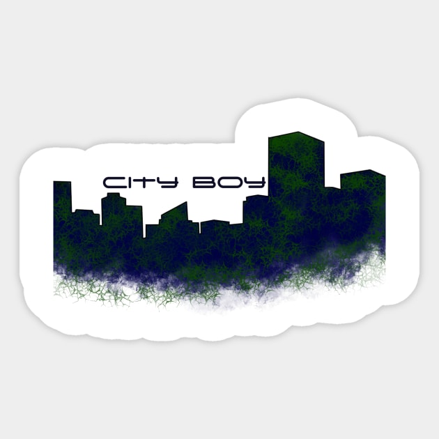 City Boy Sticker by theerraticmind